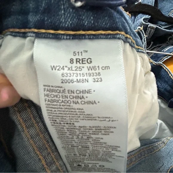 Levi’s Boys 511 Slim Jeans 8 Regular - Picture 7 of 8